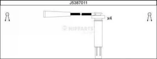 Nipparts J5387011 Високовольтні дроти