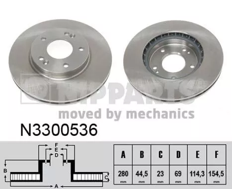 Nipparts N3300536 Диски