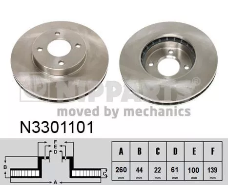 Nipparts N3301101 Диски