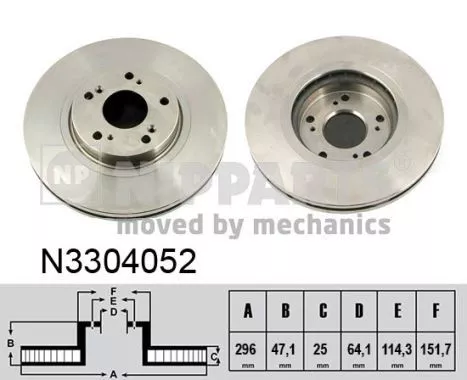 Nipparts N3304052 Диски