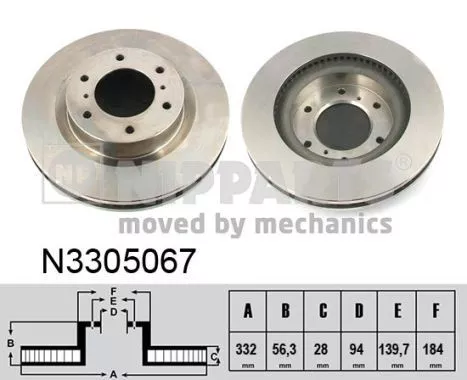 Nipparts N3305067 Диски