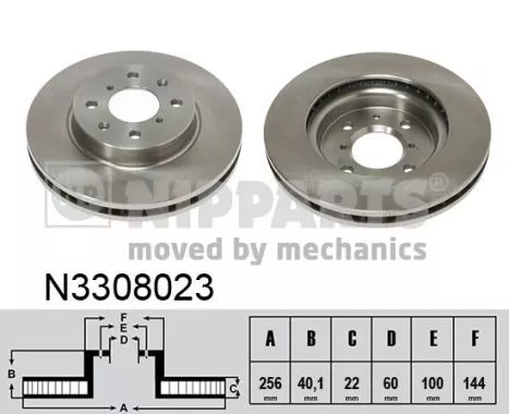 Nipparts N3308023 Тормозные диски