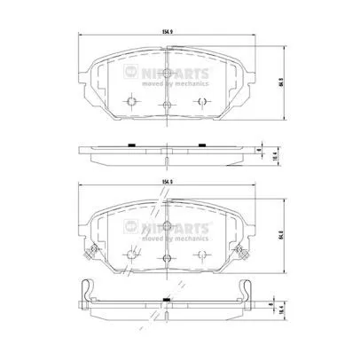 Nipparts N3600551 Тормозные колодки