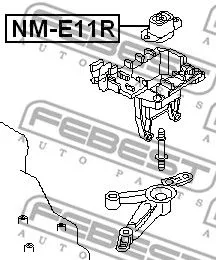 Febest NM-E11R Подушка двигателя