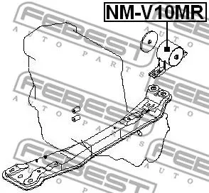 Febest NM-V10MR Подушка двигателя