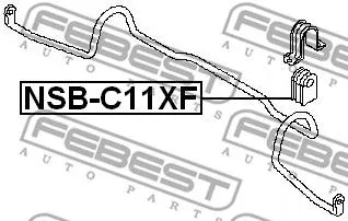 Febest NSB-C11XF Втулка стабілізатора