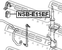 Febest NSB-E11EF Втулка стабилизатора