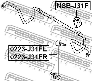 Febest NSB-J31F Стабилизатор