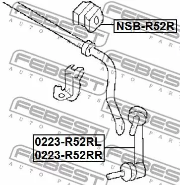 Febest NSB-R52R Стабілізатор