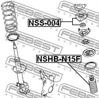 Febest NSHB-N15F Пыльник амортизатора