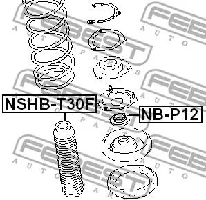 Febest NSHB-T30F Пыльник амортизатора