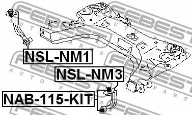 Febest NSL-NM3 Стойка стабилизатора