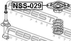 Febest NSS-029 Опори і опорні підшипники амортизаторів