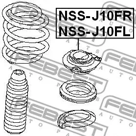 Febest NSS-J10FR Опора амортизатора