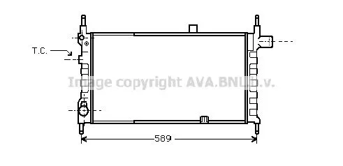 AVA QUALITY COOLING OL 2063 Радіатор охолодження двигуна