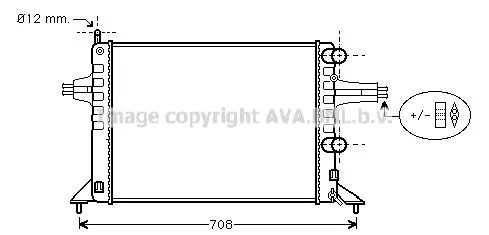 AVA QUALITY COOLING OL 2257 Радіатор охолодження двигуна