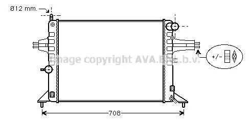 AVA QUALITY COOLING OL 2272 Радиатор охлаждения двигателя