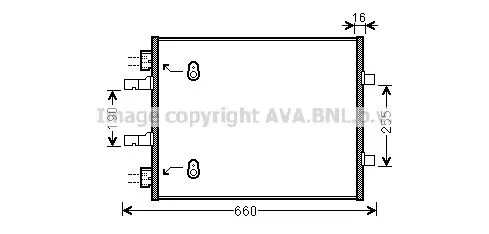 AVA QUALITY COOLING OL 5480 Радіатор кондиціонера