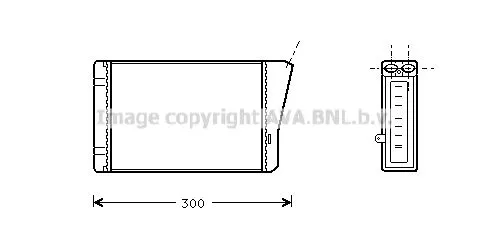 AVA QUALITY COOLING OL 6196 Радіатор печі