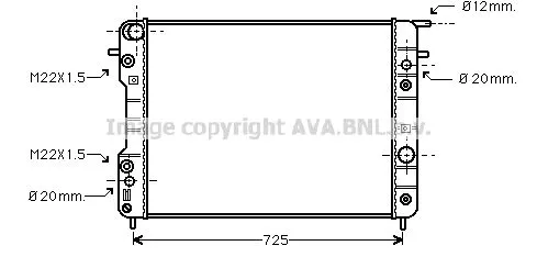 AVA QUALITY COOLING OLA 2193 Радиатор охлаждения двигателя