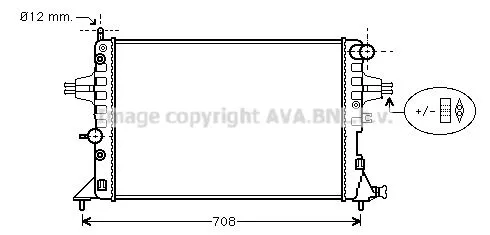 AVA QUALITY COOLING OLA 2254 Радіатор охолодження двигуна