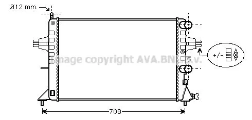 AVA QUALITY COOLING OLA 2255 Радіатор охолодження двигуна