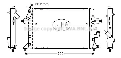 AVA QUALITY COOLING OLA 2294 Радіатор охолодження двигуна