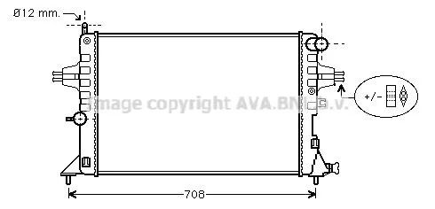 AVA QUALITY COOLING OLA 2296 Радіатор охолодження двигуна