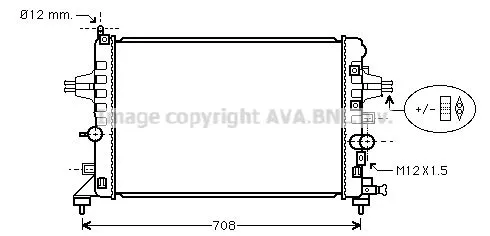 AVA QUALITY COOLING OLA 2363 Радіатор охолодження двигуна