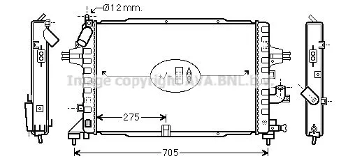 AVA QUALITY COOLING OLA2364 Радиатор охлаждения двигателя