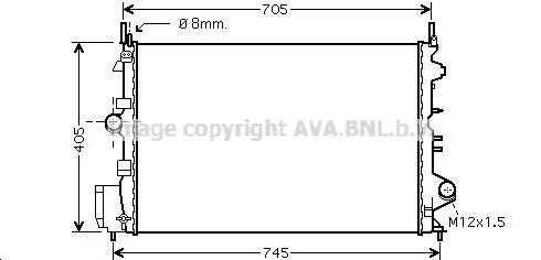 AVA QUALITY COOLING OLA2462 Радиатор охлаждения двигателя