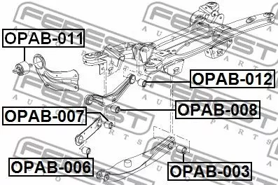 Febest OPAB-003 Сайлентблок рычага