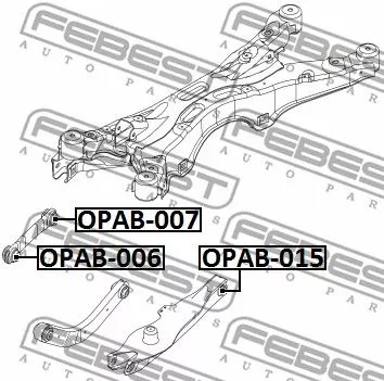 Febest OPAB-015 Сайлентблок ричагу