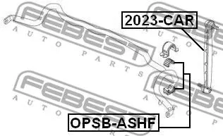 Febest OPSB-ASHF Втулка стабілізатора
