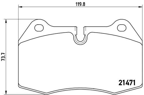 Brembo P06 018 Гальмівні колодки