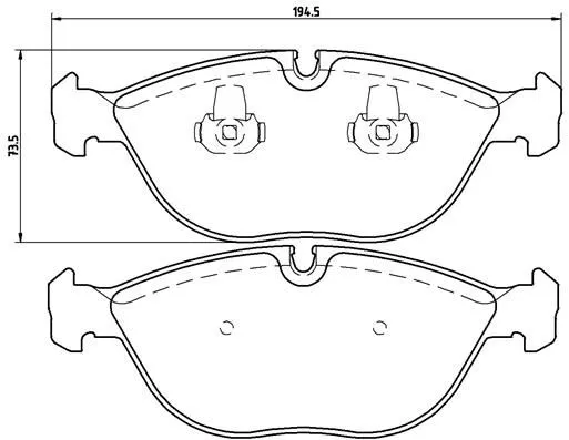 Brembo P06 019 Гальмівні колодки