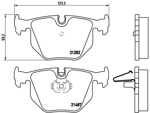Brembo P06 020 Тормозные колодки