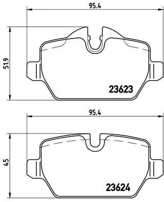 Brembo P06 037 Гальмівні колодки