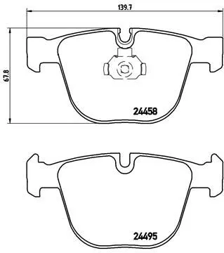 Brembo P06 050 Гальмівні колодки