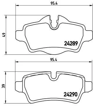 Brembo P06 052 Гальмівні колодки