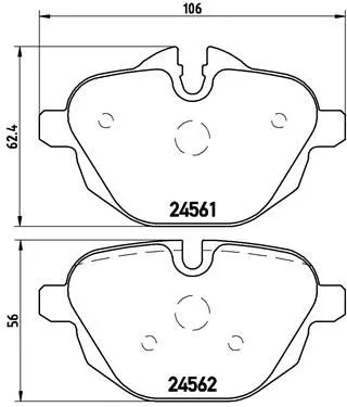 Brembo P06 064 Тормозные колодки