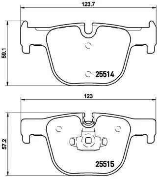 Brembo P06 072 Гальмівні колодки