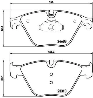 Brembo P06 074 Гальмівні колодки