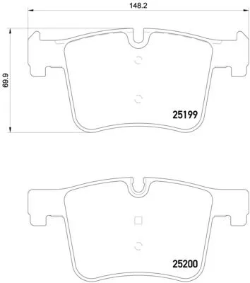 Brembo P06 075 Гальмівні колодки