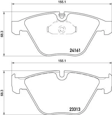 Brembo P06 081 Гальмівні колодки