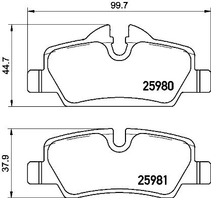 Brembo P06 090 Тормозные колодки