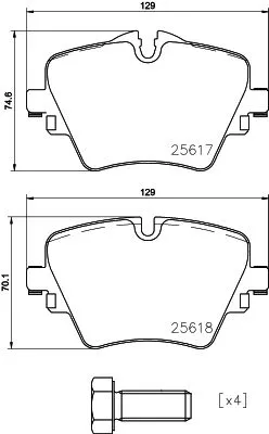 Brembo P06093 Гальмівні колодки