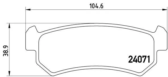 Brembo P10 001 Тормозные колодки