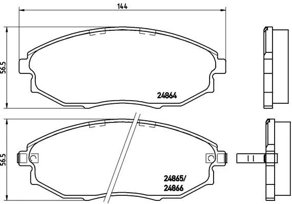 Brembo P10007 Тормозные колодки