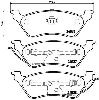 Brembo P11 014 Гальмівні колодки